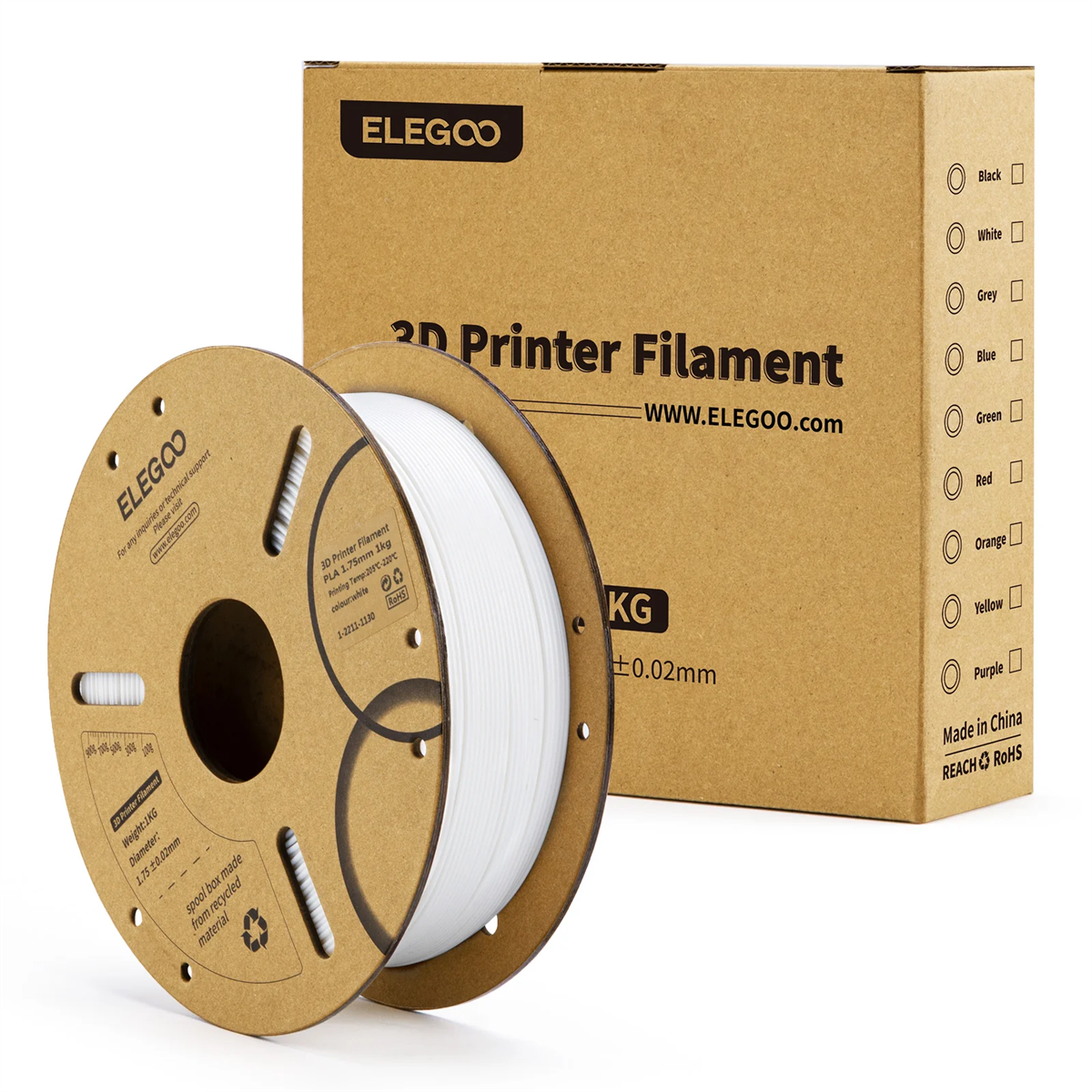 ELEGOO%20PLA%20Filament%20Beyaz%201Kg