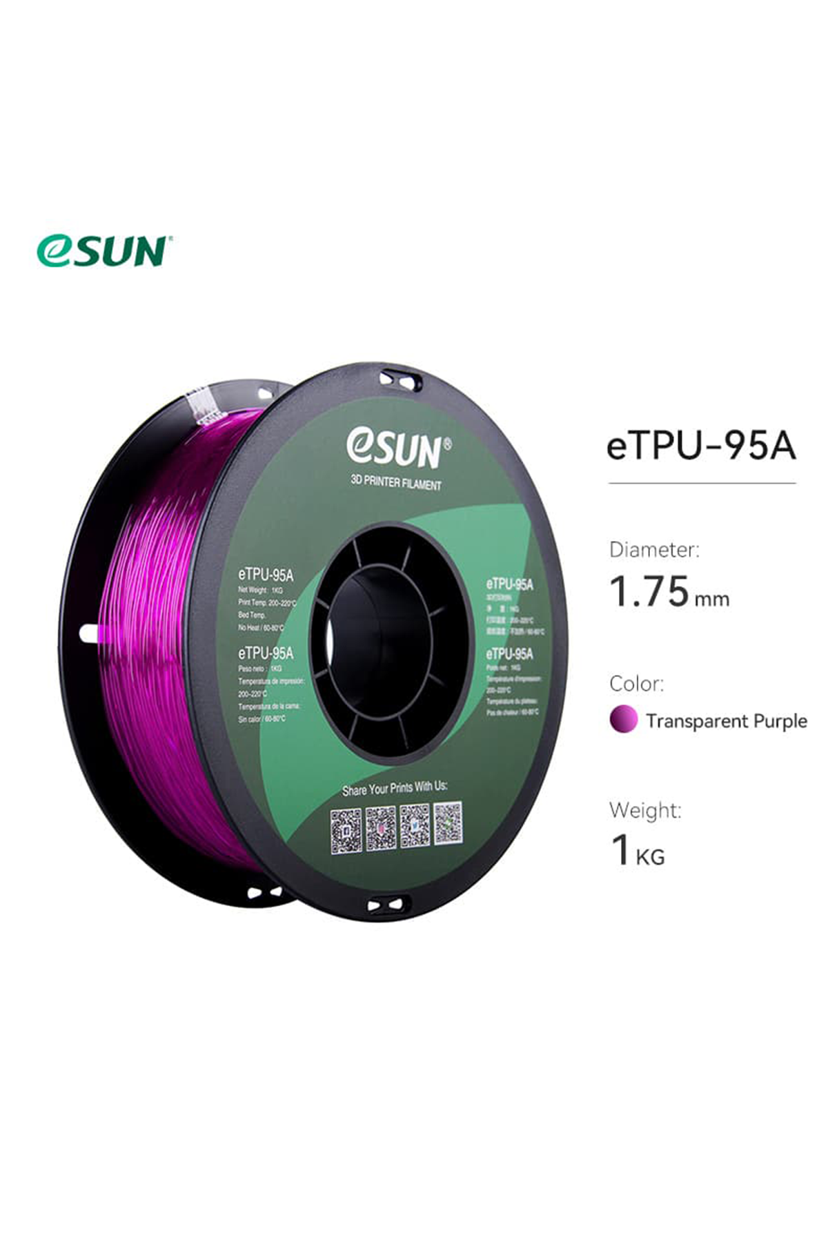 Esun%20eTPU-95A%20Filament%20Transparan%20Mor