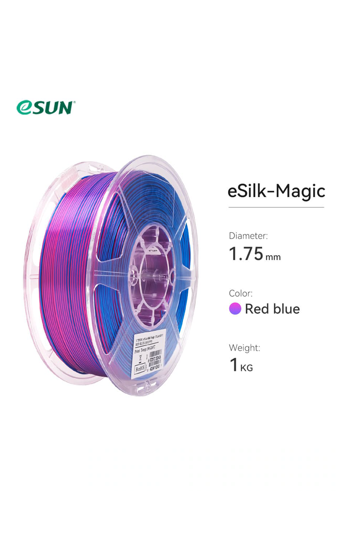 Esun%20ePLA-Silk%20Magic%20Filament%20Kırmızı-Mavi