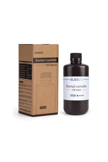 ELEGOO Dental Castable UV Reçine 0.5 Kg - Yeşil