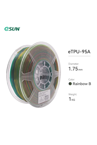 Esun eTPU-95A Filament Rainbow